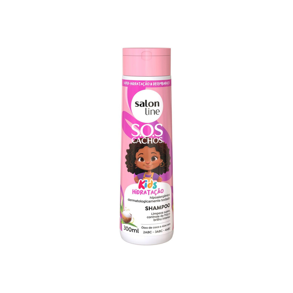 Salon Line Treatment Collection (Sos Curls For Kids) Kids Shampoo 300 Ml (10.14 Fl Oz) Ligne Salon