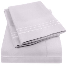 1500 Supreme Collection California King Sheet Sets Lilac - Luxury Hotel Bed Sheets and Pillowcase Set for California King Mattress - Extra Soft Elast