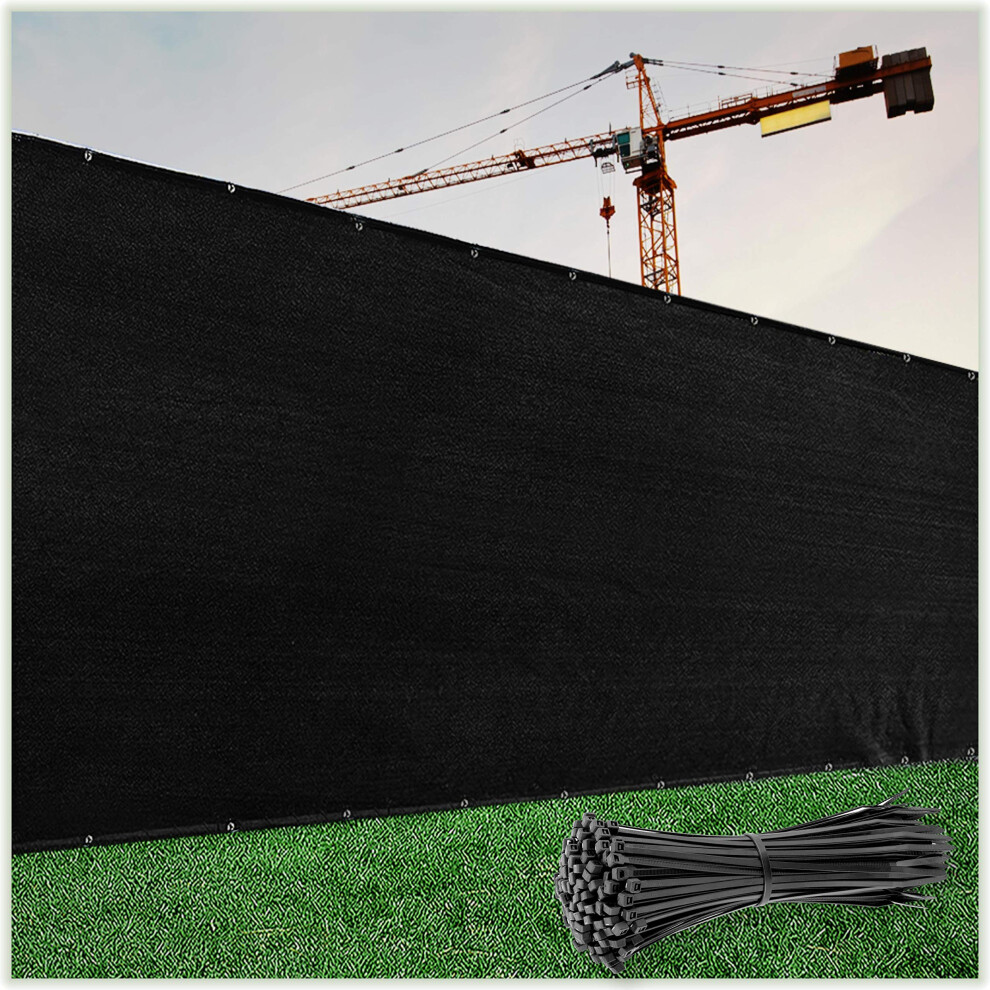 Brise-vue ColourTree 4' x 10' noir - Qualit    commerciale 170 g/m    - Robuste - Garantie 3 ans - Attaches de c   ble incluses