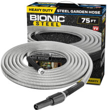 Mangueira de Jardim Bionic Steel 75 FT com Bico, Aço Inoxidável 304, Flexível, Leve e Durável