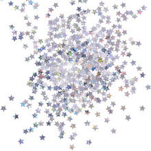 EBOOT 100 Gram Stars Konfetti Glitter Star paljetteja askarteluun Tee-se-itse kynsitaide ja juhlakoriste Holografinen hopea