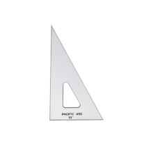 Tri   ngulo de desenho de arco do Pac   fico 10 polegadas 30/60/90 graus com borda de tinta top   zio