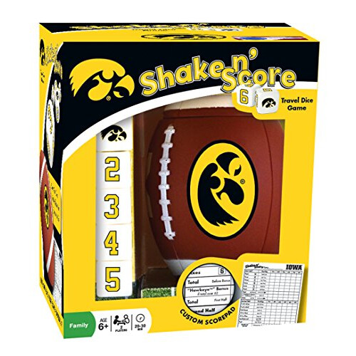 MasterPieces Game Day - NCAA Iowa Hawkeyes - Shake N' Score Terningespil