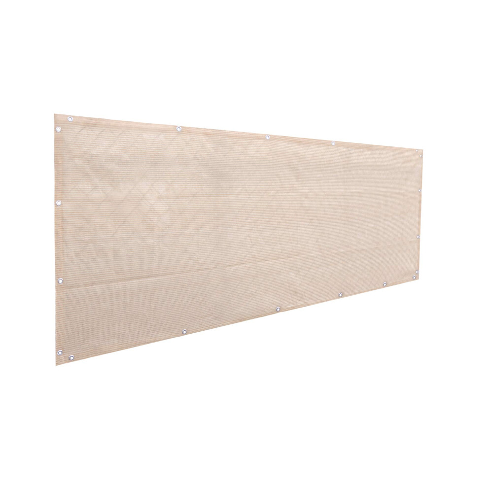 Schermo Per La Privacy Per Patio, Terrazza, Balcone, Cortile, Recinzione, Piscina, Veranda, Ringhiera, Appartamento - Banha Beige 4' X 16'-image