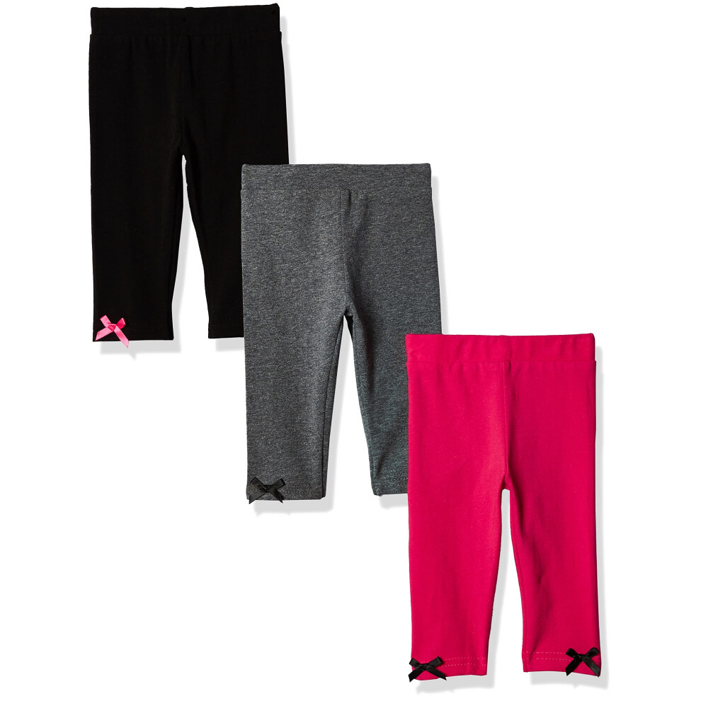 Pantalon et legging unisexe en coton Hudson Baby pour b  b  , rose et noir, taille 3 ans