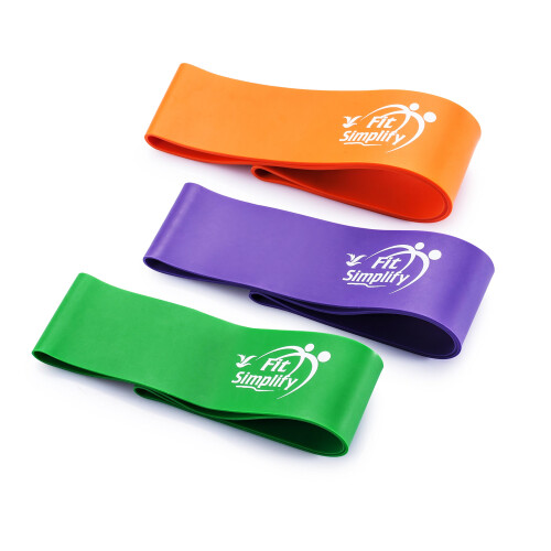 Fit Simplify Pro Series Resistance Loop Exercise Bands  Set of 3 2