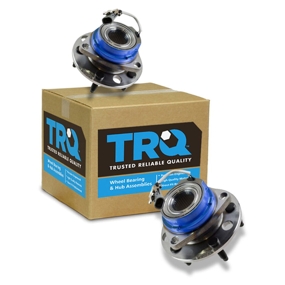 Trq Front Wheel Hub Bearing Pair Set Of 2 Lh Left Driver Rh Right Passenger Side Replacement Compatible With Chevy Buick Cadillac Pontiac Olds Fwd Abs 191213533079