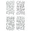 S.E.I. Camiseta com ferro de 1,75 polegadas letras Pacifico Glitter Letter transferncia de calor prata 2