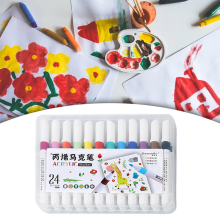 (24 Colors) Acrylic Paint Pens Waterproof Artist Painting Quic