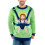 Tipsy Elves Herren-Weihnachtspullover mit s??em Jesuskind, Gr??e L, Gr?n 1