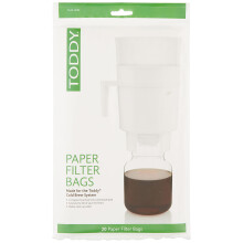 Toddy - THMPF20 Toddy Paper Filter Bags  Home Model Filters  Natural  Pack of 20