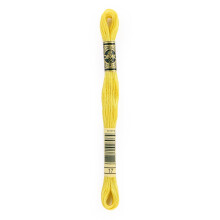 DMC 6-strengs broderi bomuld 8,7 yd - lysegul blomme