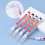 (Red) 1Pc Black Blue Red Permanent Marker Pens Deep Hole 2