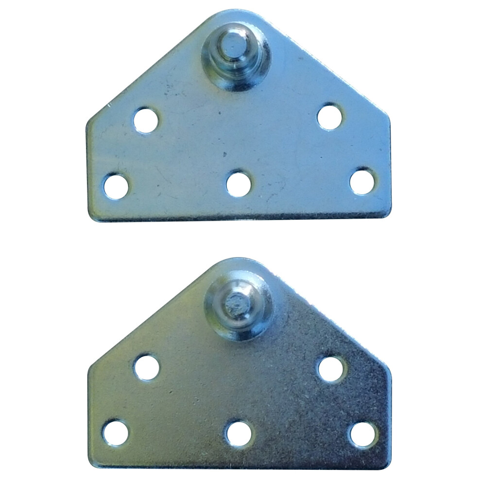 Grosse, Flache Hebehalterung ? Verzinkter 14-Gauge-Stahl ? 10-Mm-Kugelbolzen ? Gasdruckfeder-Montagehalterungen ? Gasdruckdampfer-Deckelstreben-St-image