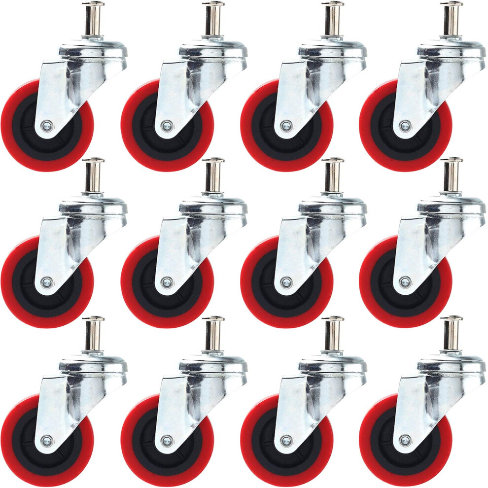 12 Pck Heavy-Duty 25 Swivel Caster Wheel Creeper Service Cart Stool Post Mount 715200911970
