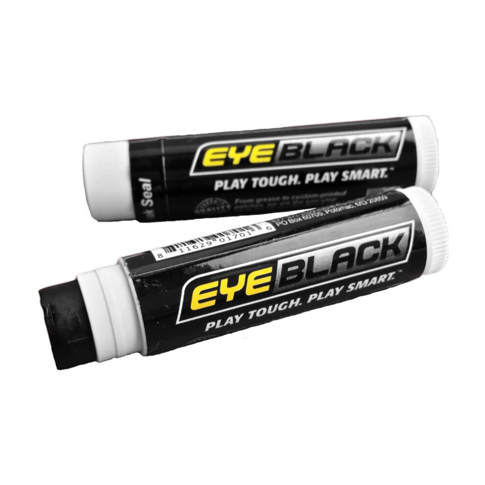 EyeBlack Anti-Glare Under Eye Black Sports Grease Stick for Pro Performance - Softball Football Baseball Soccer Cheer Volleyball - Tailgate Cham