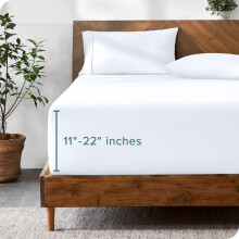 Bare Home Twin Extra Long Fitted Sheet  Extra Deep Pocket Fitted Sheet  Premium 1800 Microfiber  UltraSoft Wrinkle Free  Tw