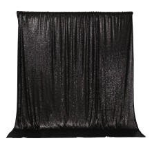 PartyDelight Zwarte Pailletten Achtergrond Sparkly Fotografie Glitter Terug Drop Gordijn Speciale Evenementen Party 6Ftx6Ft