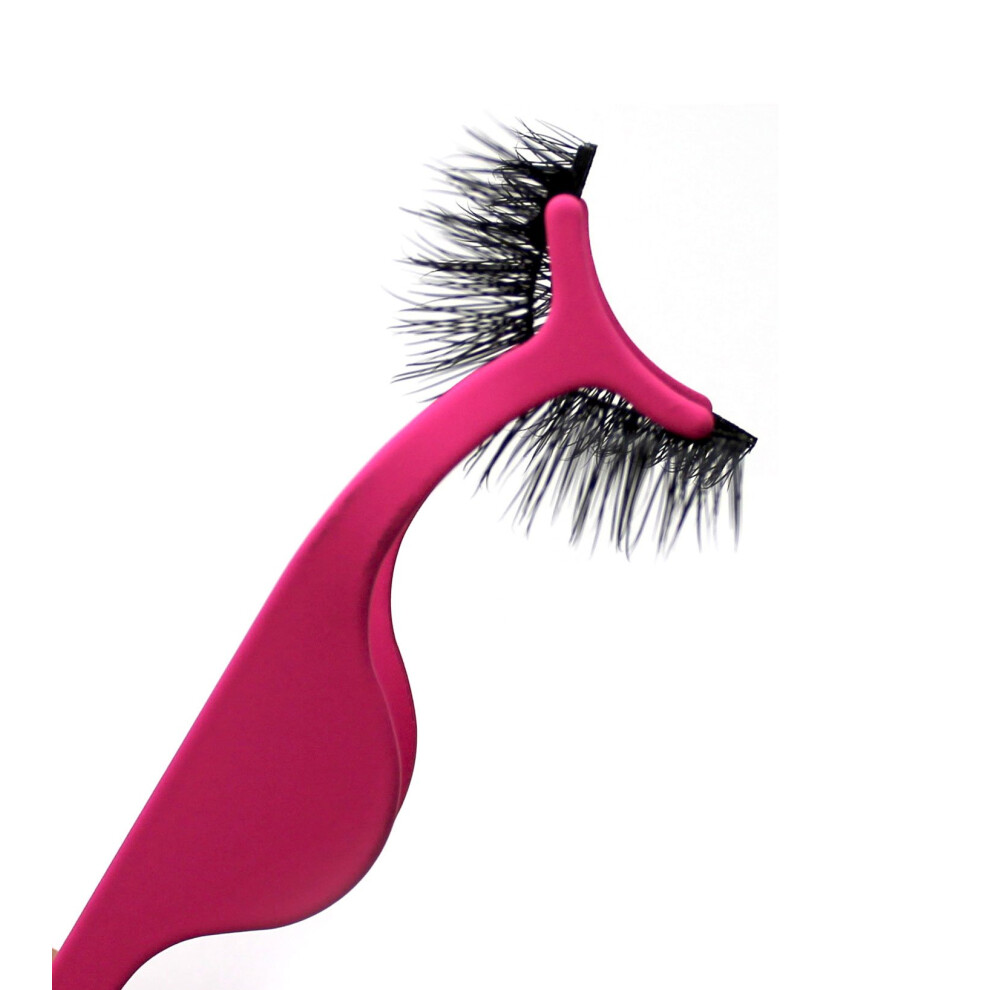 Uptown Lashes Gold Magnetic Eyelash Applicator Tool For Magnetic Lashes & False Eyelashes Fake Eyelash Applicators By (Rose )