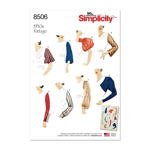Simplicity Creative Patterns Sleeves for Tops  Vest  Jackets  Coats  A
