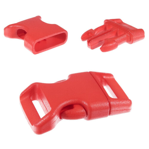 Fivelas de Liberação Lateral 5/8 Pol. (Vermelho, Pacote com 50) 1