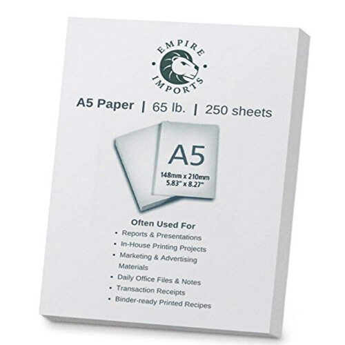 Empire Imports ?a?t???    a???? t?p?? A5 65 lb, 250 f???a, ?e???, A5CARD