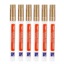 (6Pcs golden) 6 Pcs Tile Pen Wall Grout Restorer Pen Repair Mark