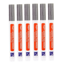 (6Pcs dark grey) 6 Pcs Tile Pen Wall Grout Restorer Pen Repair Mark