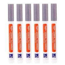 (6Pcs light gray) 6 Pcs Tile Pen Wall Grout Restorer Pen Repair Mark