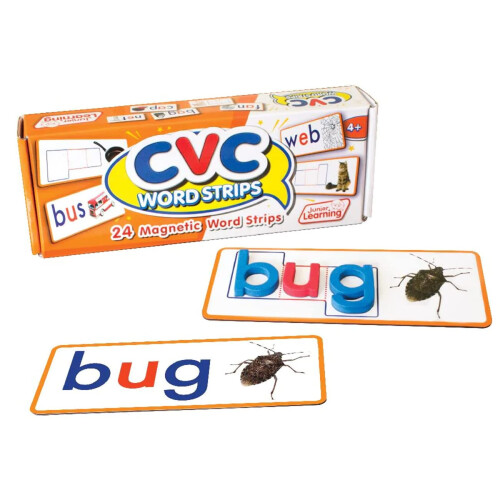 Junior Learning CVC Word Strips Sada 24 kusu