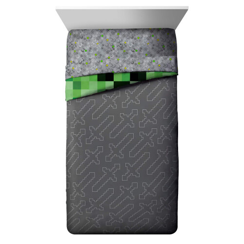Jay Franco Minecraft Creeper 4 Pieces Twin Bed Set (Product) 2