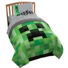 Jay Franco Minecraft Creeper 4-delad enkelsngsset (officiell produkt)
