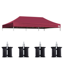 Auvent de remplacement Eurmax USA 10x20 pour tente pliante, couverture sup rieure instantan e, 30 couleurs au choix, lot de 4 sacs de lestage pou