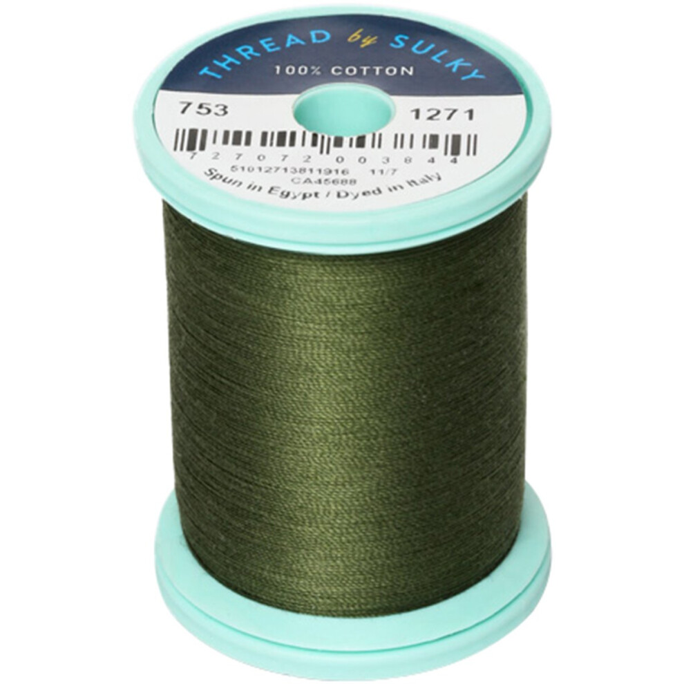 Sulky Cotton And Steel 50Wt 660 Yds Thread Evergreen-image