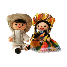 ALKIMIA INC Mexicaanse handgemaakte traditionele Rag Couple-poppen - 5 inch