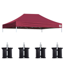 Capa de Substituição para Tenda Gazebo Eurmax USA Pop Up 10x15, Burgundy