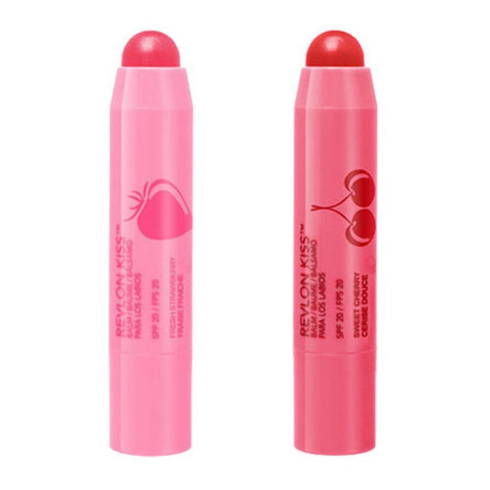 Revlon Revlon Kiss Balm DUO PACK  fresh strawberrysweet cherry 025030