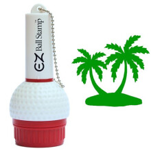 Promarking Ezballstamp Golf Ball Stamp Marker (Green Palmtes)