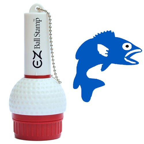 EZBallStamp Golfbal Stempelmarkering (Blauwe Vis)