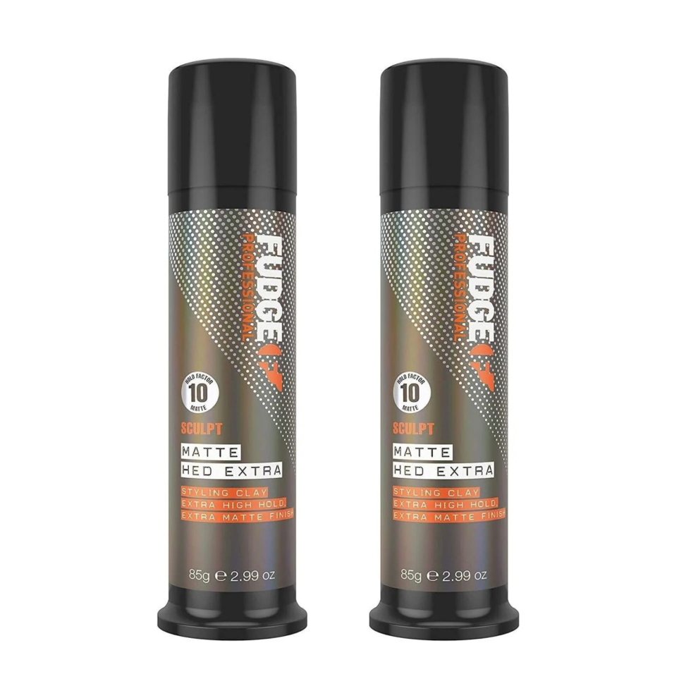 2 x 85g Fudge Professional Matte Hed Extra Extreme Hold Texturizing Hair Wax