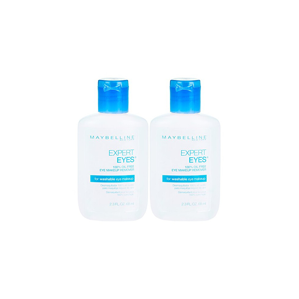 Maybelline New York Expert Eyes Oil-free Eye Makeup Remover, 2 count