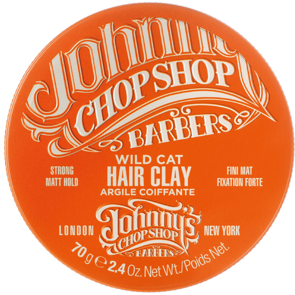 Arcilla Para El Cabello Ultimate Wild Cat De Johnny's Chop Shop Para Hombres, Fijaci N Fuerte, Moldeador, Acabado Mate, Aspecto Natural, No Graso-image