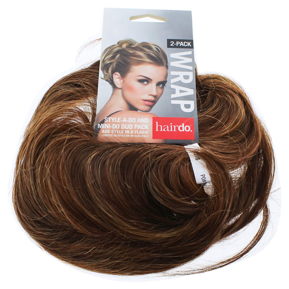 Kampaus Hairdo Style-A-Do/Mini-Do Duo Pack Color R28s Glazed Fire - Hairdo Set Of 2 Hair Wraps Tru2life Heat Friendly Synthetic Formal Updo Bun Hairpiece