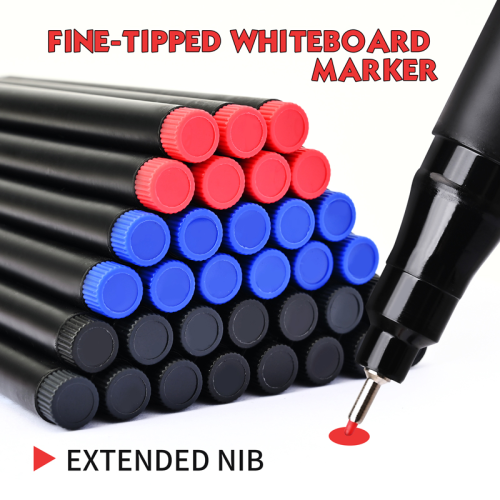 (blue 8pc-1 erasable) 8pcs Erasable Whiteboard Pen 0.5mm Fine Point Blac 1