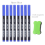 (blue 8pc-1 erasable) 8pcs Erasable Whiteboard Pen 0.5mm Fine Point Blac 1