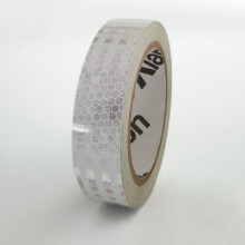 H?jintensiv retroreflekterende tape (HXREF) [1 rulle] 1"""" (25 mm) x 10 yds hvid