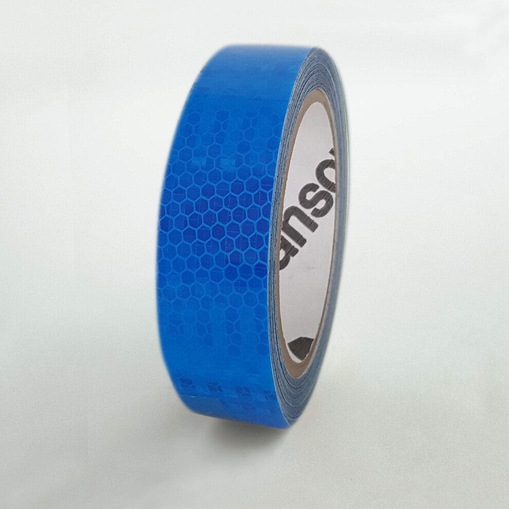 High Intensity Retro Reflective Tape HXREF 1 Roll 1 25mm x 10 yds Blue