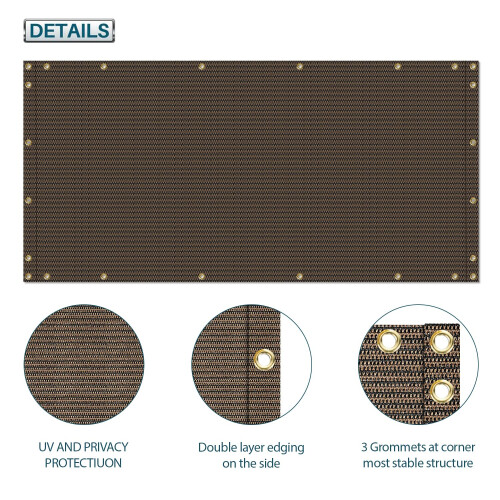 Coarbor Schermo Privacy per Balcone 3'x56' in Rete per Patio, Deck, Cortile e Ringhiere 2