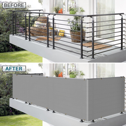 Coarbor Schermo Privacy per Balcone 3'x69' in Rete per Copertura 1