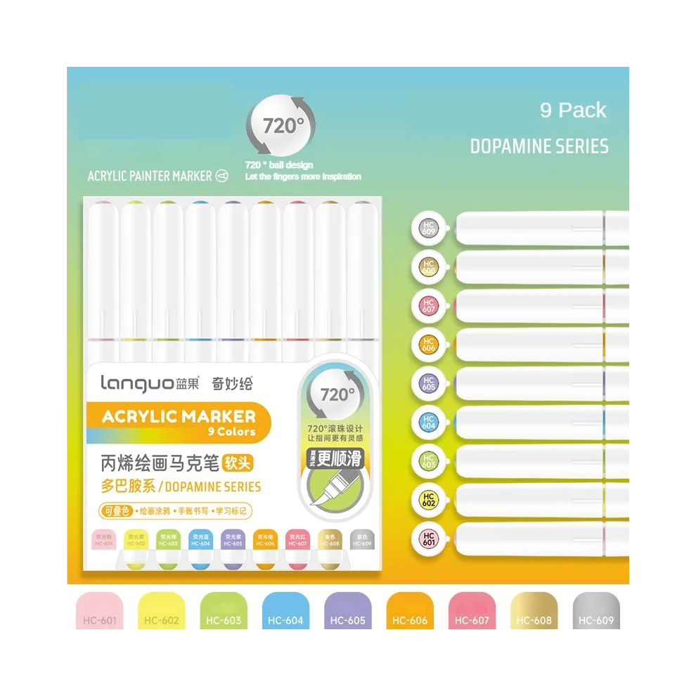 (Upgrade Set F) 117/9 Color Direct Liquid Colors Acrylic Paint Pen-image-OPC-PGHJMV2-NEW